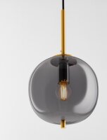 Hängeleuchte in Grau Gold Ø 18,5 cm E27...