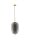 Pendelleuchte Rauchglas Metall E27 in Gold Grau 27 cm breit