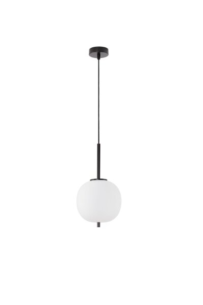 Hängeleuchte E14 Ø 18,5 cm Schwarz Weiß höhenverstellbar