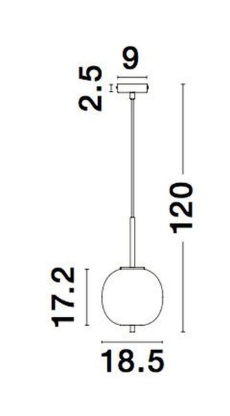 Hängeleuchte E14 Ø 18,5 cm Schwarz Weiß höhenverstellbar