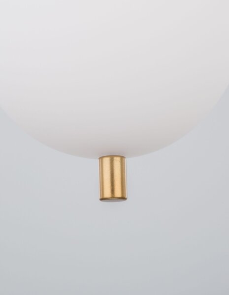 Pendelleuchte in Gold Weiß 15,8 cm breit E14 Retro