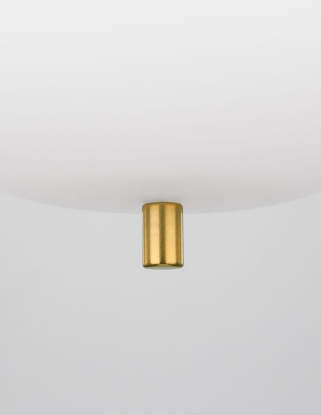 Hängelampe in Gold Weiß 16,5 cm breit E14 höhenverstellbar