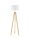 Stehlampe Dreibein E27 145 cm Natur Weiß Skandinavisch