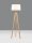 Stehlampe Dreibein E27 145 cm Natur Weiß Skandinavisch