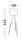 Stehlampe Dreibein E27 145 cm Natur Weiß Skandinavisch