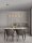 LED Pendelleuchte 97 cm lang in Gold Bernstein dimmbar