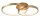 LED Deckenlampe Ring 64 x 45 cm in Blattgold 2 flammig