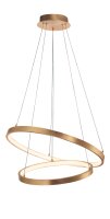 LED Pendelleuchte in Blattgold &Oslash; 60 cm Ring 2...