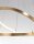 LED Pendelleuchte in Blattgold Ø 60 cm Ring 2 flammig Modern