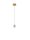 LED Pendelleuchte rund Ø 12 cm in Gold Schwarz warmweiß