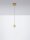 LED Pendelleuchte rund Ø 12 cm in Gold Schwarz warmweiß
