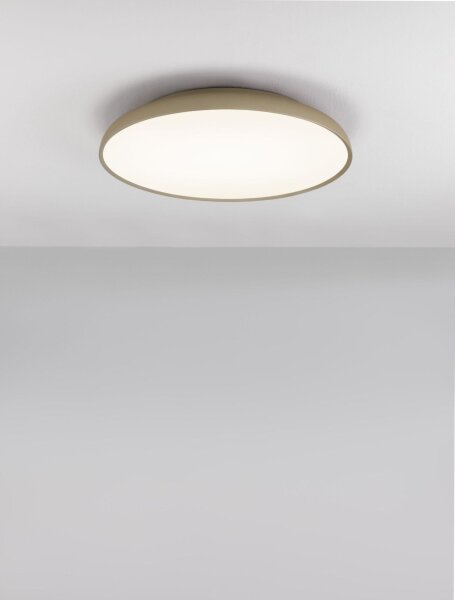 LED Deckenlampe rund Ø 60 cm in Champagner Gold dimmbar