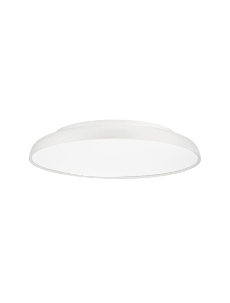 LED Deckenlampe Weiß Ø 60 cm dimmbar rund warmweiß Aluminium