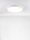 LED Deckenlampe Weiß Ø 60 cm dimmbar rund warmweiß Aluminium