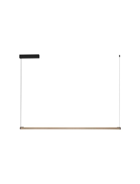 LED Hängelampe Schwarz Mokka 123 cm lang dimmbar warmweiß