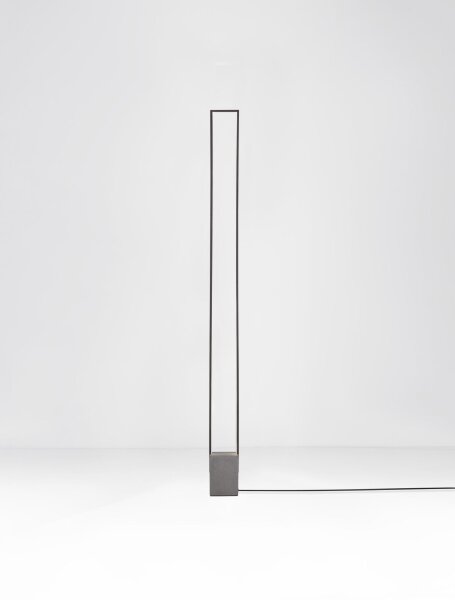 LED Stehlampe 160 cm Schwarz Beton Aluminium warmweiß KYLAN
