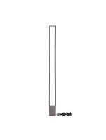 LED Stehlampe 160 cm Schwarz Beton Aluminium warmwei&szlig; KYLAN