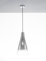 Pendelleuchte E27 23 cm breit in Chrom Grau...