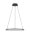 LED Pendelleuchte Schwarz Ø 60 cm dimmbar Ring warmweiß