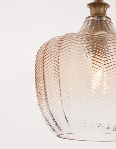 Hängeleuchte in Gold Champagner Ø 24 cm E27 höhenverstellbar