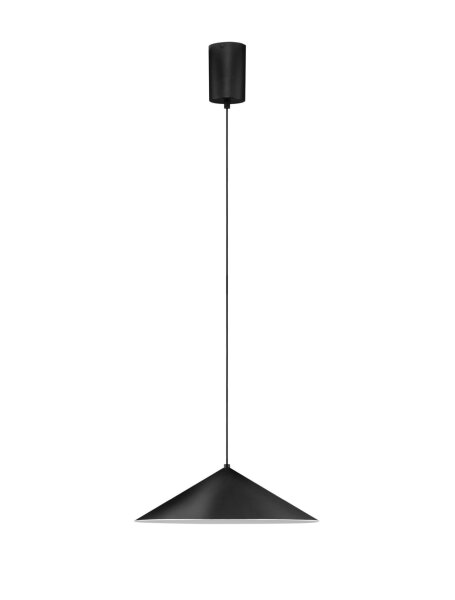 LED Pendelleuchte rund Ø 40 cm Schwarz höhenverstellbar