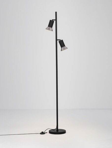 Stehlampe schwenkbar GU10 154 cm in Schwarz Bronze Modern