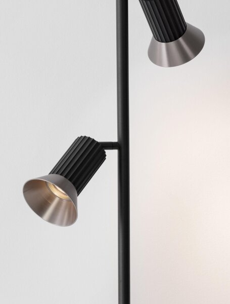 Stehlampe schwenkbar GU10 154 cm in Schwarz Bronze Modern