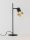 Tischleuchte GU10 schwenkbar 50 cm in Schwarz Gold Aluminium