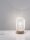 Tischlampe Natur Weiß 17 cm E27 Holz Metall LEITH Modern