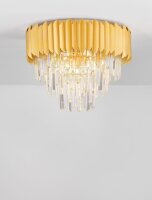 Deckenlampe in Gold Ø 50 cm E14 Klassisch Kristall...