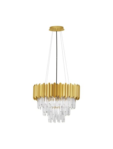 Pendelleuchte Ø 50 cm E14 in Gold höhenverstellbar Klassisch