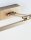 LED Wandlampe 38 cm breit in Antik Messing Metall warmweiß