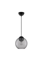 Pendelleuchte E27 &Oslash; 24 cm Schwarz Grau h&ouml;henverstellbar
