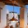Lampe à suspendre cuivre laiton véritable ronde cuisine table à manger