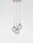 Pendelleuchte Klarglas Metall G9 in Gold 32 cm breit Vintage