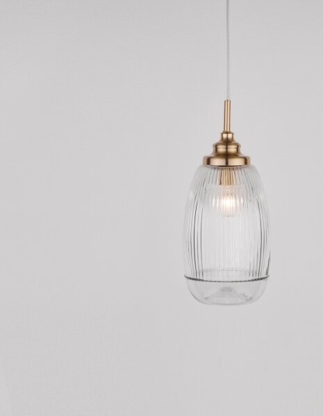 Pendelleuchte E14 13 cm breit in Gold höhenverstellbar