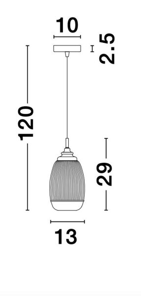 Pendelleuchte E14 13 cm breit in Gold höhenverstellbar