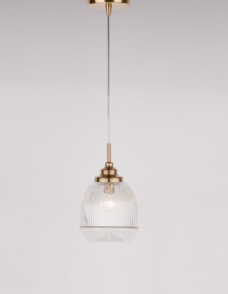 Hängeleuchte in Gold Ø 15 cm E14 höhenverstellbar Vintage
