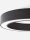 LED Deckenlampe Ø 60 cm Schwarz dimmbar Ring Farbwechsel