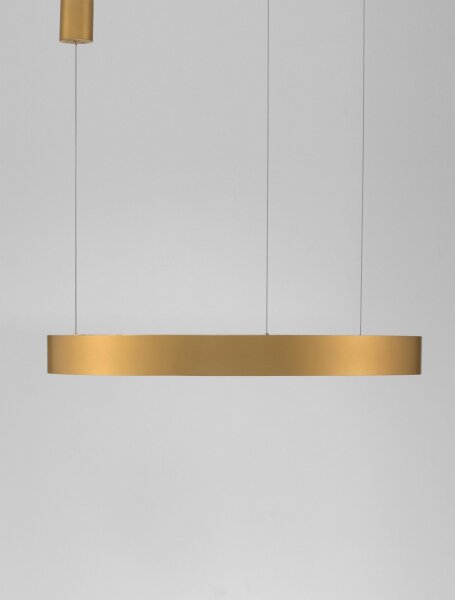LED Kronleuchter Ø 80 cm dimmbar in Gold höhenverstellbar