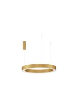 LED Kronleuchter &Oslash; 80 cm dimmbar in Gold h&ouml;henverstellbar
