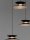 LED Pendelleuchte 42 cm breit in Schwarz Gold dimmbar Modern