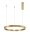 Runder LED Kronleuchter Ø 60 cm in Gold dimmbar Ring MANDA