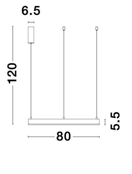 LED Pendelleuchte dimmbar Schwarz Ø 80 cm Ring warmweiß