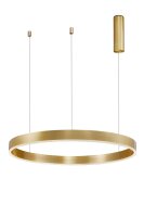 LED Pendelleuchte Ring in Gold &Oslash; 80 cm dimmbar warmwei&szlig;