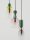 Hängelampe E14 42 cm breit in Gold Bunt höhenverstellbar