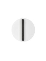 LED Wandleuchte Wei&szlig; Schwarz 20 cm breit dimmbar rund MARIAH