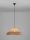 Pendelleuchte E27 Ø 65 cm Schwarz Braun höhenverstellbar