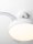 LED Deckenventilator Fernbedienung Ø 107 cm Weiß warmweiß