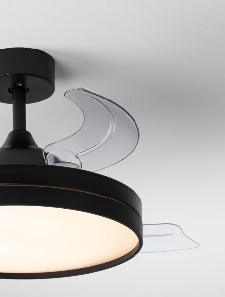 LED Deckenlampe Schwarz Ø 107 cm Fernbedienung Farbwechsel